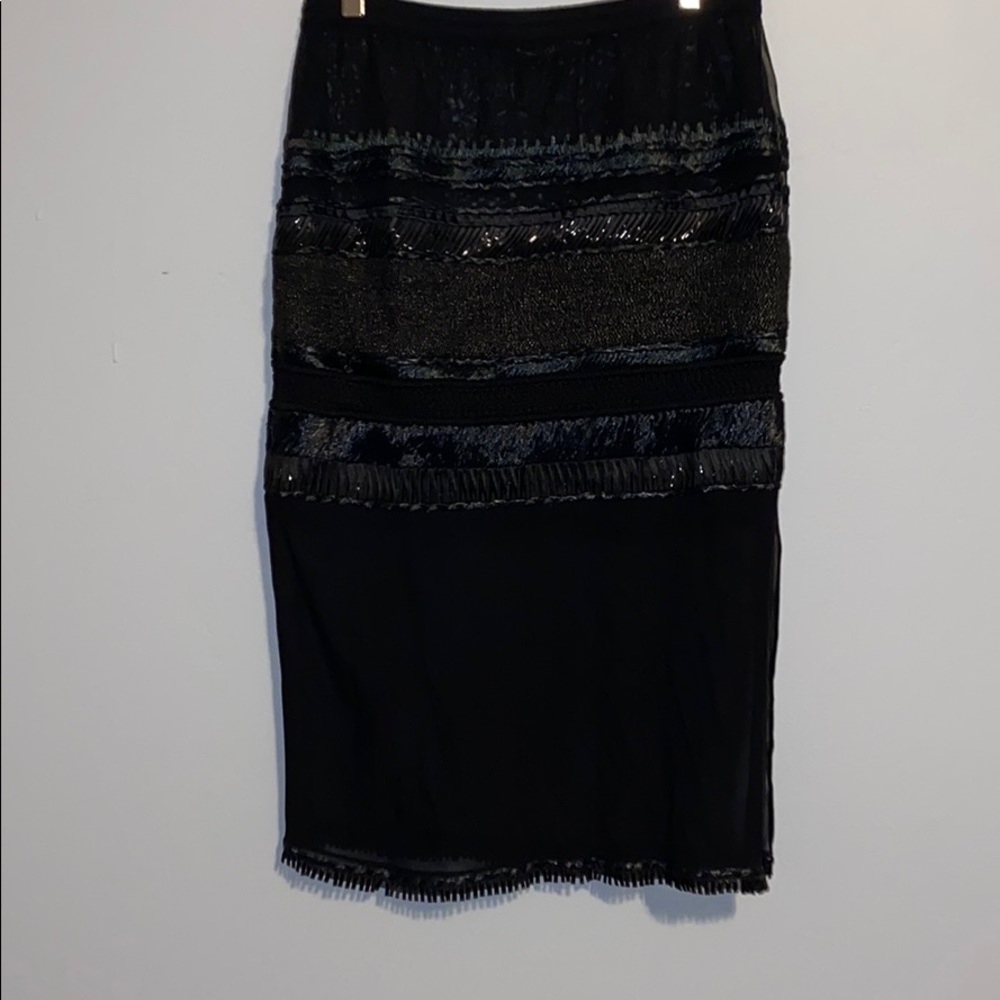 Gianfranco Ferri Embellished Sheer Skirt